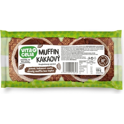 Vitacelia Muffin bezlepkový kakaový 120 g