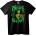 NOONEBRAND Тениска с зелено лого на Billie Eilish - 2XL, Black