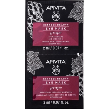 APIVITA Express Beauty Маска за околоочен контур, грозде, 2 x 2 ml