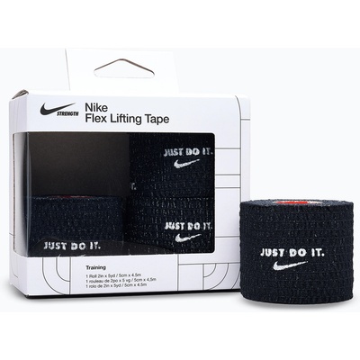 Nike strength Кохезивен еластичен бинт Nike Strenght Flex Lifting Tape black/white