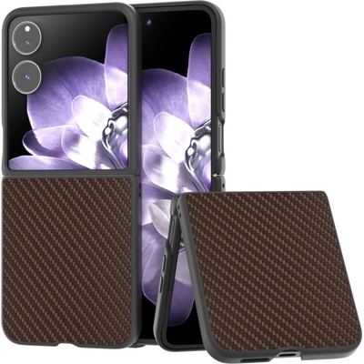 Protemio 96422 CARBON Ochranný obal pro Xiaomi Mix Flip tmavě hnědý