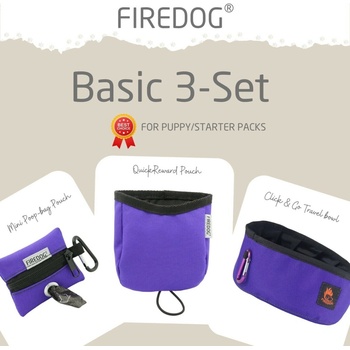 Firedog Basic 3-Set nylon fialový