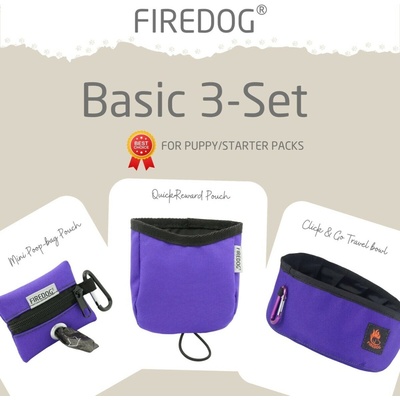 Firedog Basic 3-Set nylon fialový