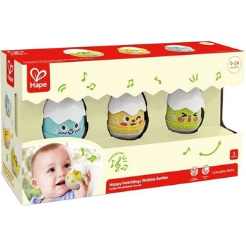 HaPe International Бебешка дрънкалка HaPe International - Клатушкащи пиленца (H0124)