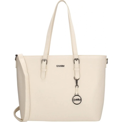 Biela prémiová shopper kabelka „Rachel“