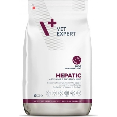VetExpert Veterinary Diet Hepatic dog - пълноценна и балансирана диета за кучета, подпомага функцията на черния дроб при чернодробна недостатъчност, намалява натрупването на мед в чернодробната тъкан, 12 кг, Vet Expert - Полша