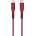 Uniq Кабел Uniq Flex UNIQ-FLEX(CTMFI)-RED, от USB C(м) към Lightning(м), 1.2m, 18W, червен (UNIQ-FLEX(CTMFI)-RED)