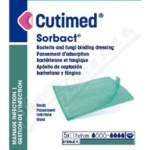 Cutimed Sorbact 7 x 9 cm 5 ks antimikrob.krytí přířez