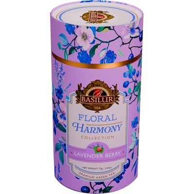 BASILUR Floral harmony lavender berry zelený čaj 75 g