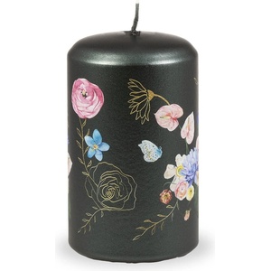 Unipar Тъмнозелена свещ , време на горене 40 h Flower Paradise - Unipar (Flower Paradise Black-Green Pillar 60x100)