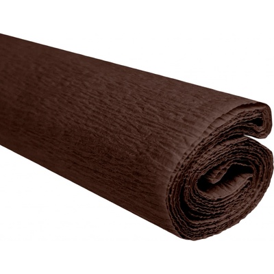 Krepový papír tmavě hnědý 0,5x2m C36 28 g/m2