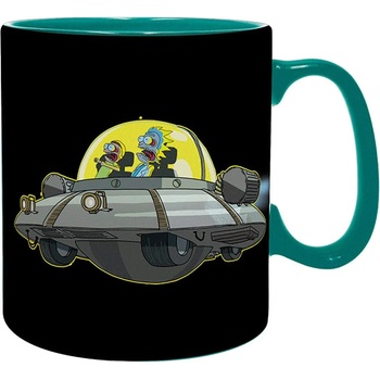 ABYstyle Чаша с термо ефект ABYstyle Animation: Rick & Morty - Spaceship, 460 ml (ABYMUG660)