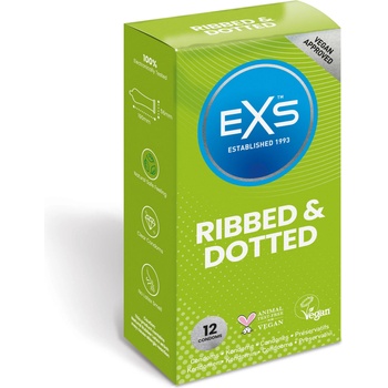 Image 1 of EXS Condoms Ribbed & Dotted 12 pack