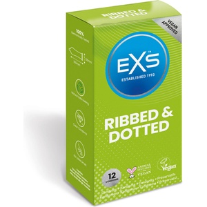EXS Condoms Ribbed & Dotted 12 pack