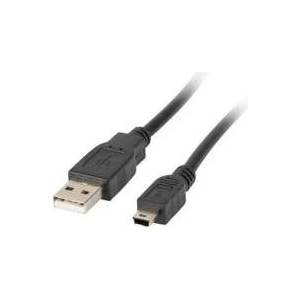 LANBERG USB-A USB Cable - miniUSB 1.8 m Black (CA-USBK-11CC-0018-BK)