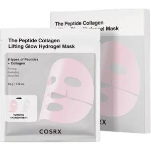 Cosrx Peptide Collagen Glow Hydrogel Mask - Хидрогел маска, обогатена с пептиди и колаген 1 бр / 34 г
