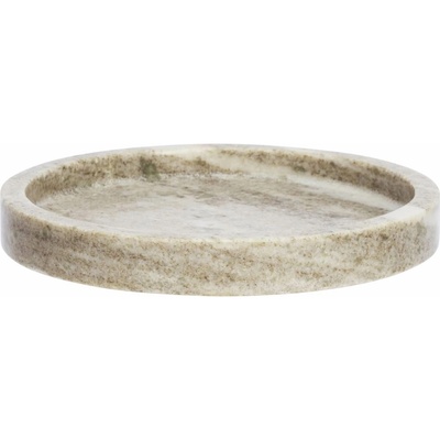 MADAM STOLTZ Mramorová tácka Beige 20 cm
