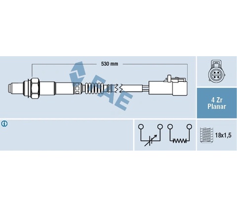 Lambda sonda FAE 77256
