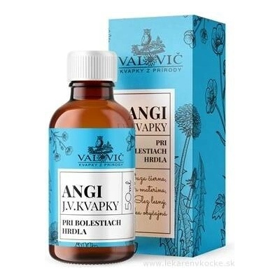 J.V Kapky ANGI při bolestech hrdla 50 ml