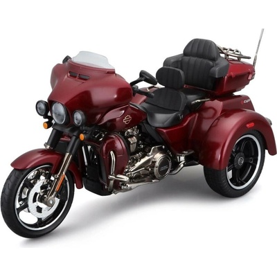 Maisto Harley-Davidson TrikesCVO Tri Glide 2021 červená metalíza 1:12