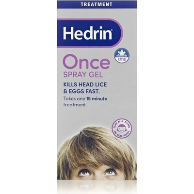 Hedrin Once spray gél proti všiam a hnidám 100 ml + hrebeň