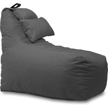 Pufrelax Пуф фотьойл и декортивна възглавница Mirraggio, за открито, Сив