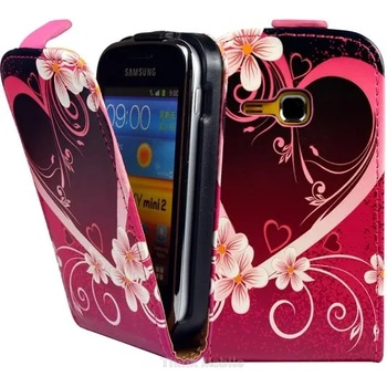 Image 1 of Samsung Galaxy mini 2 S6500 Flora Flip Калъф + Скрийн Протектор