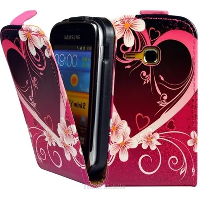 Samsung Galaxy mini 2 S6500 Flora Flip Калъф + Скрийн Протектор