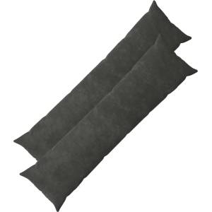 vidaXL Калъфка за възглавница 2 pcs HEERLEN Антрацит 40 x 145 см (908938)