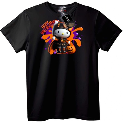 NOONEBRAND Тениска Halloween Hello Kitty - XS, Black