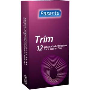 Pasante 12 бр. Плътно прилепващи презервативи Pasante Trim - насипни