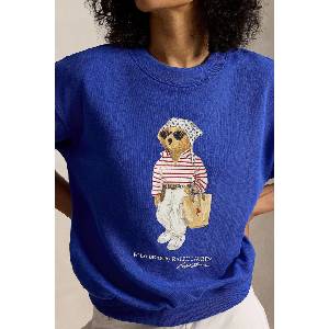 Ralph Lauren суичър дамски от памук ISLAND FLC-KNT-SWEATSHIRT (211A12730001)