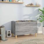 vidaXL Шкаф за винилови плочи сив сонома 74, 5x38x48 см инженерно дърво (831963)