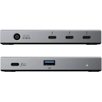 ALOGIC TB4H3TB интерфейсен хъб Thunderbolt 4 40000 Мбит/с Черен, Сив (TB4H3TB) (TB4H3TB)