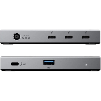 ALOGIC TB4H3TB интерфейсен хъб Thunderbolt 4 40000 Мбит/с Черен, Сив (TB4H3TB) (TB4H3TB)