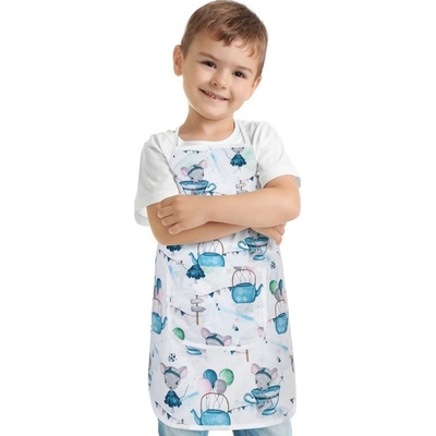 Bellatex Dětská zástěrka Modrá 37x47 cm