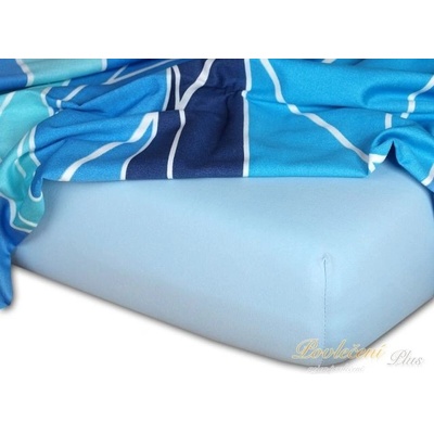 Dadka jersey prostěradlo světle modré 70x160