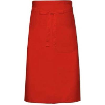 Link Kitchen Wear Kuchařská zástěra s kapsou X1000T Red 70x120cm