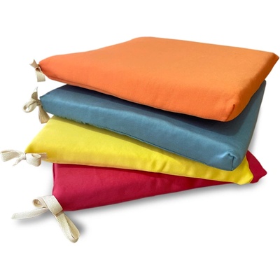 AGLIKA ВЪЗГЛАВНИЦА ЗА СТОЛ AGLIKA 40x40x4см ЕДНОЦВЕТНА ЧЕРВЕНА---