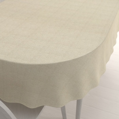 Biante Dekoračný oválny obrus PML-119 Svetlá režná 80x120 cm
