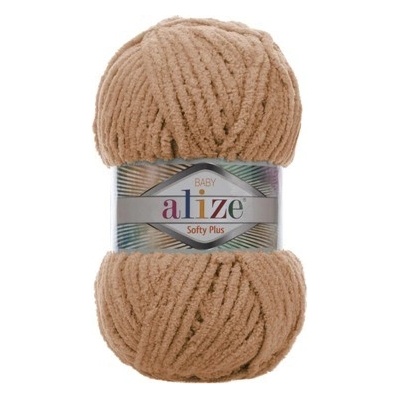 Alize příze Softy Plus 199 oříškově hnědá