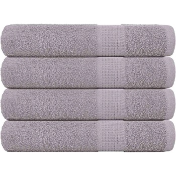 vidaXL Кърпи за сауна FROGN 4 бр. сиви 80x200 см 360 г/м2 (136840)