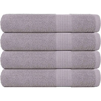 vidaXL Кърпи за сауна FROGN 4 бр. сиви 80x200 см 360 г/м2 (136840)