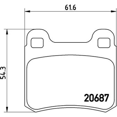 BREMBO Sada brzdových platničiek kotúčovej brzdy P50013