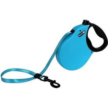 Alcott Expedition retractable leashes - автоматичен повод с мека дръжка Експедиция, СИН, размер L - дължина на повода 7, 3 м - подходящо за кучета до 49, 8 кг EXLBE