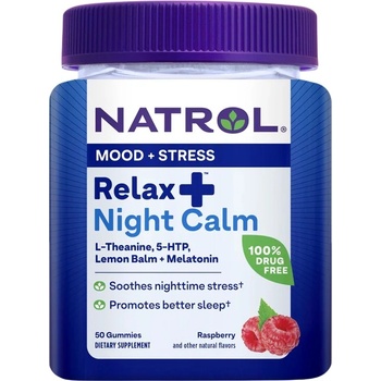 Natrol Relaxia Night Calm, горски плодове, 50 желирани таблетки, Natrol (7263)