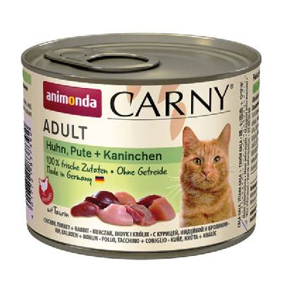 Animonda Carny Adult - Kura, morka a králik 200g