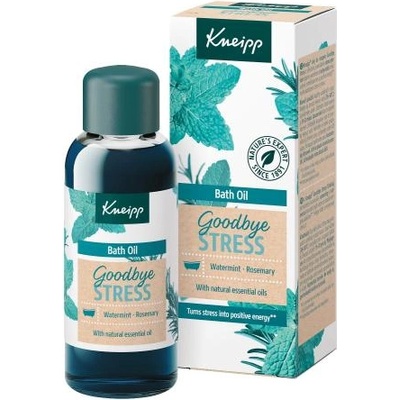 Kneipp Goodbye Stress Bath Oil успокояващо масло за вана с аромат на мента и розмарин 100 ml