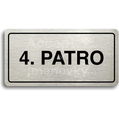 ACCEPT Piktogram 4. PATRO - stříbrná tabulka - černý tisk