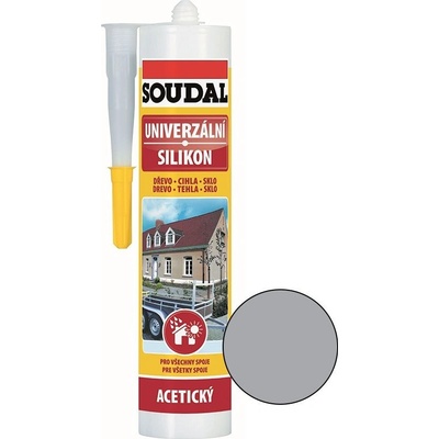 Soudal Silikón univerzálny 280 ml sivá
